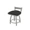 Holland Bar Stool Co 18" Low Back Swivel Vanity Stool, Nickel Finish, Canter Iron Seat 82118AN008 - alternate 1